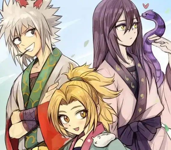 木叶传说三忍,昔日的纲手大蛇丸还有自来也,应该也是十分默契的,他们