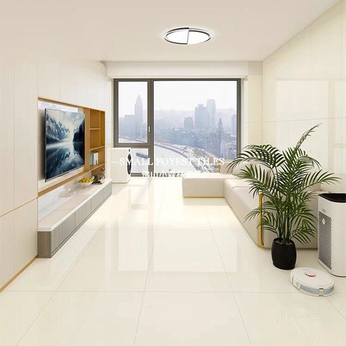 亮光奶白色客厅地砖800x800奶油黄素色微水泥卫生间瓷砖600x1200