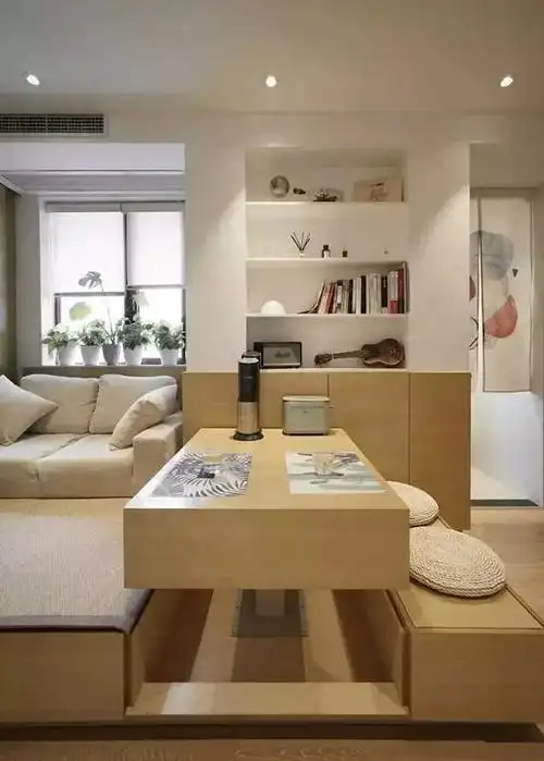 49㎡小户型装修,榻榻米式设计自带影院,2室设计还有衣帽间