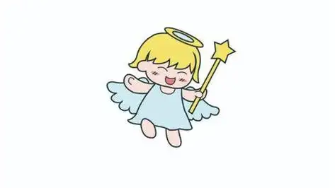 简笔画大全带翅膀小天使怎么画带翅膀小天使简笔画简单彩色长着翅膀的