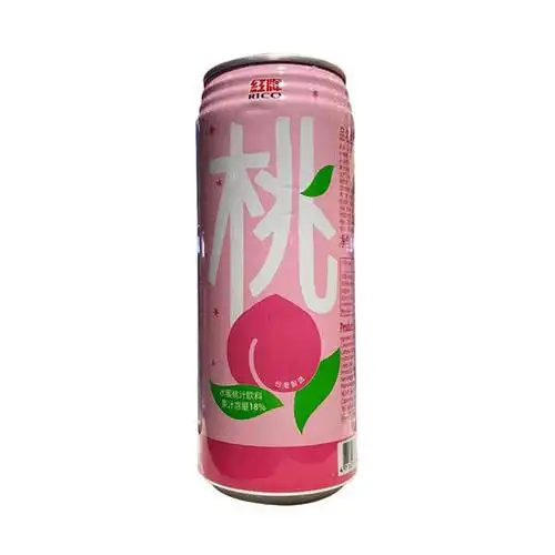 红牌水蜜桃味饮料490ml