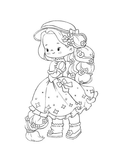 插画人物之长发公主