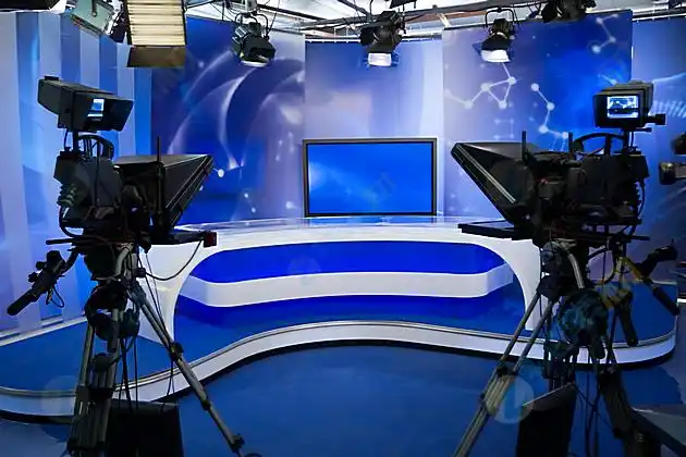 新闻演播室背景高清图片下载