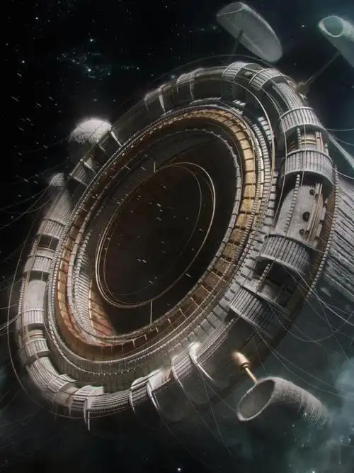 科幻神话风赛博朋克建筑场景概念设计