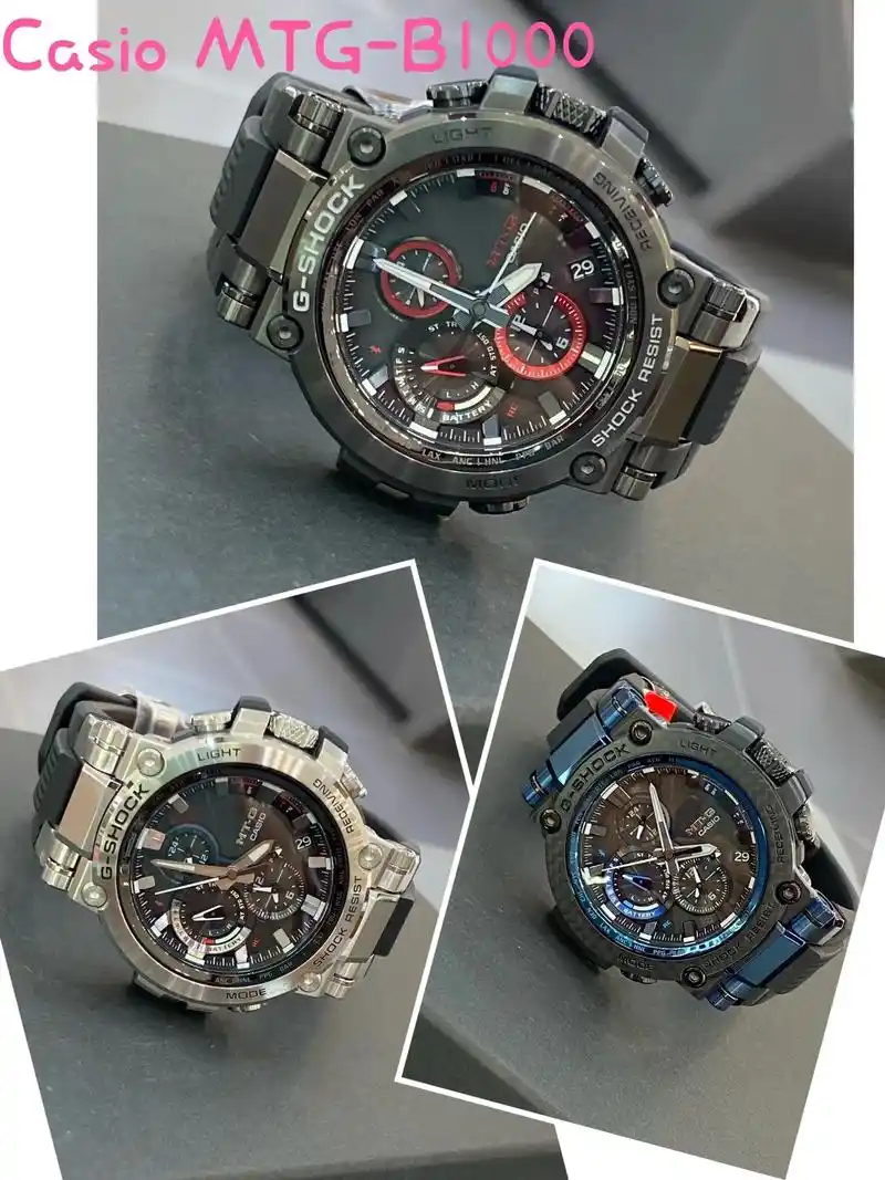 casio mtg-b1000太阳能手表.mtg金属外壳～千 - 抖音