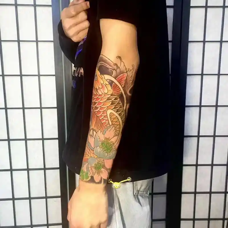 成都刺青 #鲤鱼纹身 #包小臂纹身 #成都纹身 - 抖音