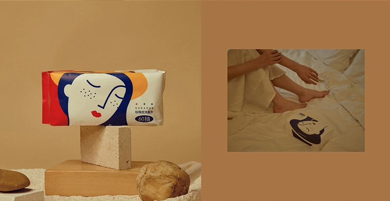 苏软软抽纸 苏软软洗脸巾 一次性洗脸巾抽取式80