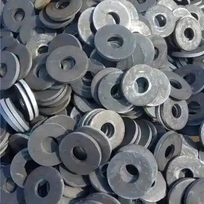 q235冲压件圆片小孔垫片盲板法兰毛坯汽车配件大量1236516