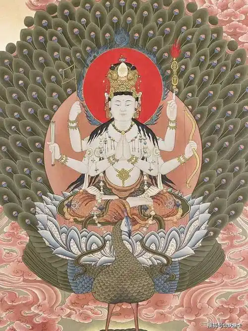 孔雀大明王唐卡为什么在国内比较少见?