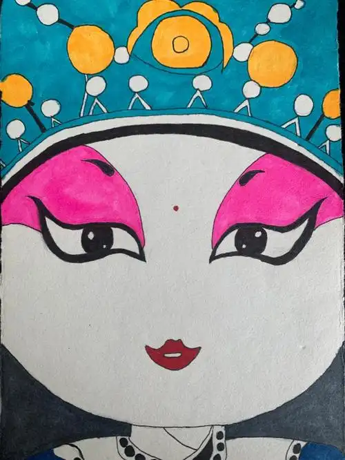 画脸谱生旦净末丑齐活啦