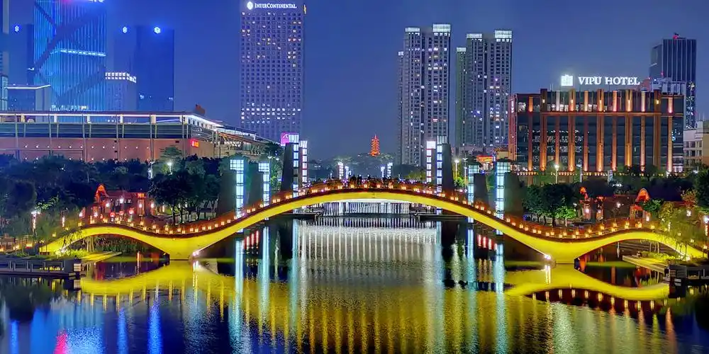 佛山千灯湖夜景一流