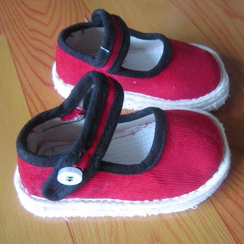 儿童布鞋方口千层底布鞋子2345岁小姑娘软底单鞋胖儿童汉服鞋