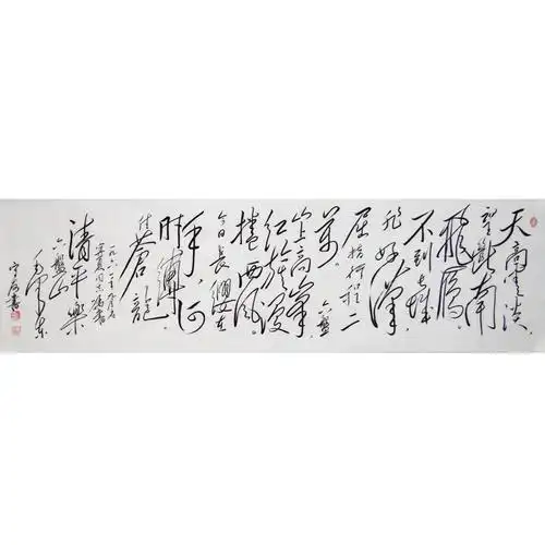 毕守友《天高云淡》毛体书法家