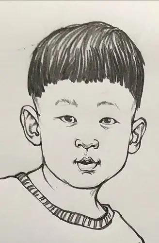 详细的速写人物头部表现速写人物局部绘画图集