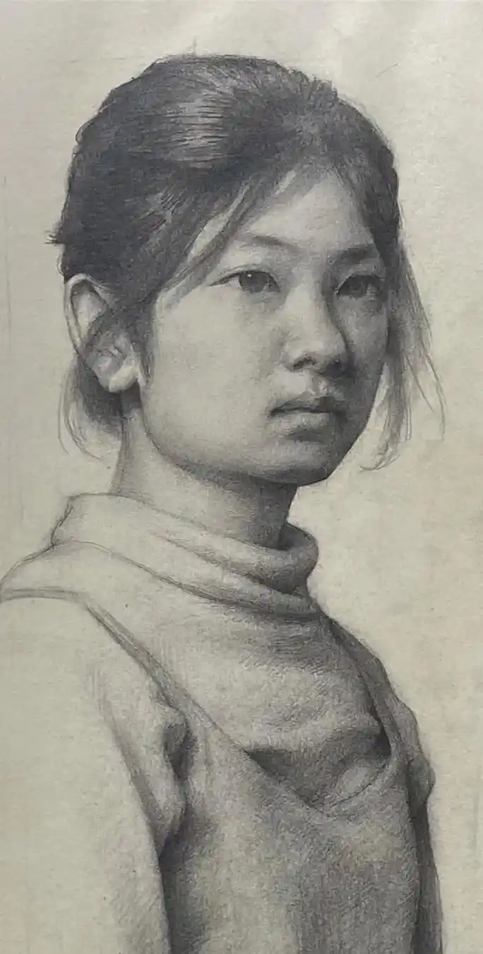 半身像步骤#素描 #素描头像 #素描教程 #素描基础 #素描 - 抖音