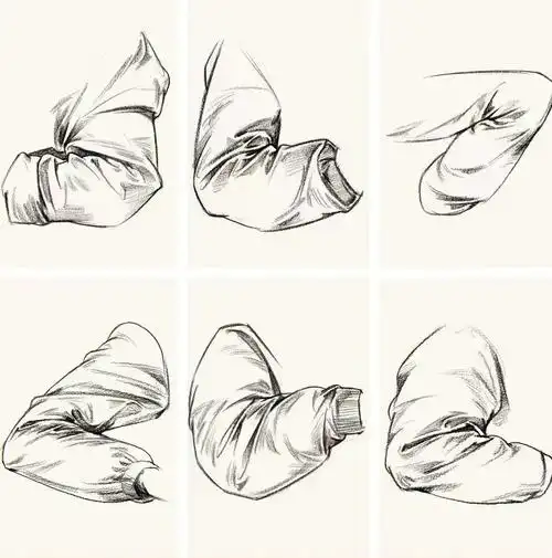 速写衣纹表现美术生收藏哟