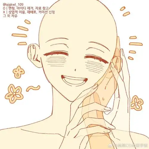 绘画参考#绘画超话#绘画素材#单人大头模板参考