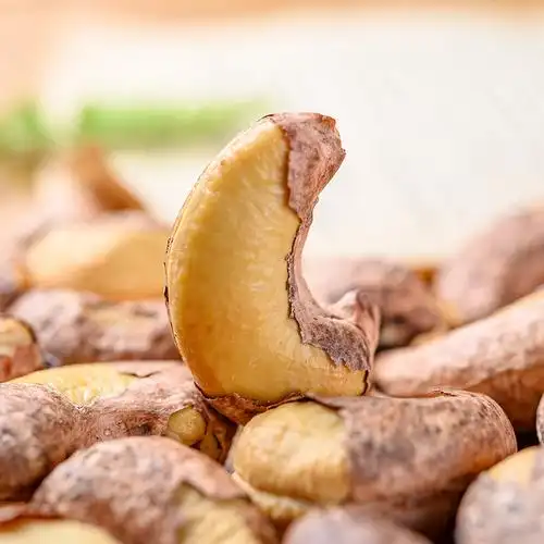 越南带皮腰果碳烧腰果仁带皮盐焗熟坚果年货零食盐焗w180特大腰果