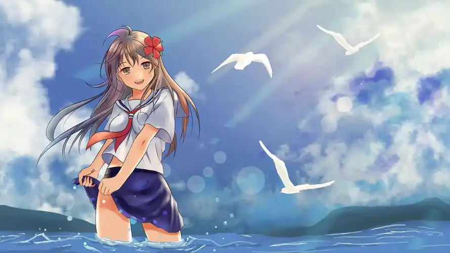 一不小心昨天已经画完了水手服的作业,今天就交个曾经临摹的图好了.