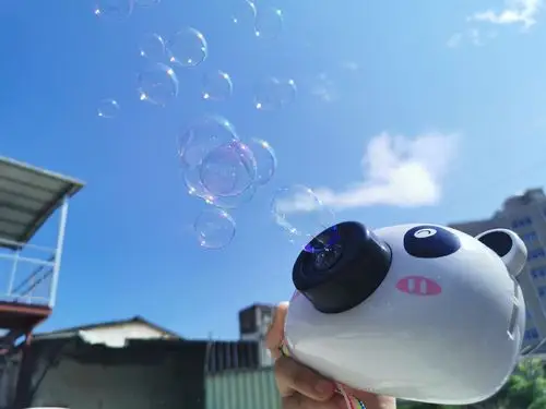 批发玩具粉色小猪泡泡照相机儿童吹泡泡小熊猫自动泡泡机抖音同款