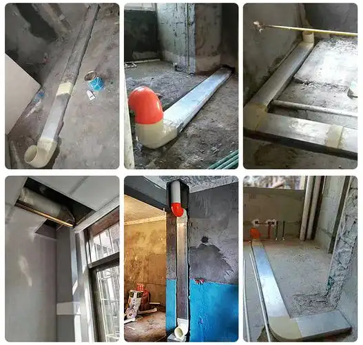 排烟扁管集成灶下排式排烟管厨房预埋方形排风管铝合金套餐6铝合金