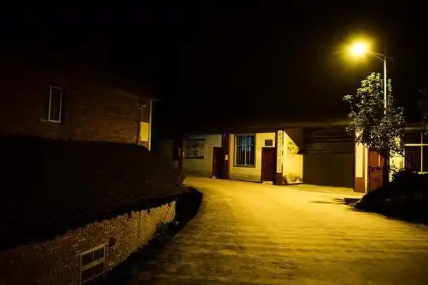 农村也有夜景了,这个夜景您打几分?