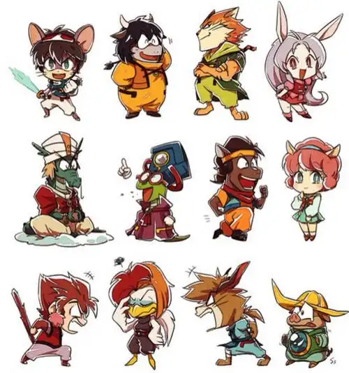 十二生肖拟人化子鼠变身阿卡丽未羊软萌又可爱