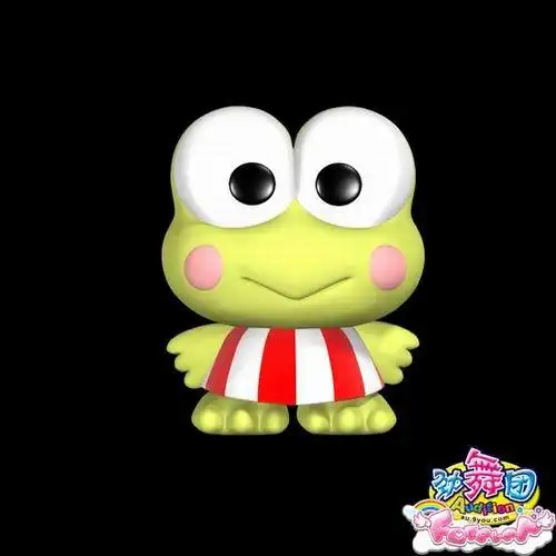 keroppi中译成大眼蛙,可洛比,皮皮蛙,一只来自日本的小青蛙,他勇敢