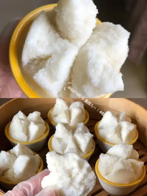 74无需泡打粉|开花米糕轻松开花细节技巧分享