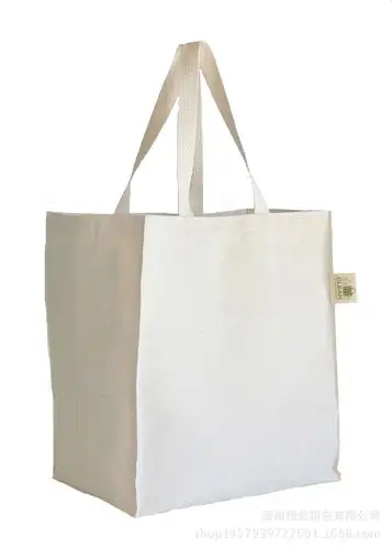 热销空白帆布袋手提袋 免费设计棉布购物袋广告宣传收纳量大优惠