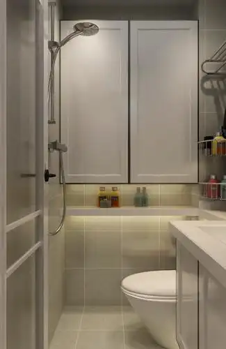 一居室小户型装修浴室柜图片_齐家网装修效果图