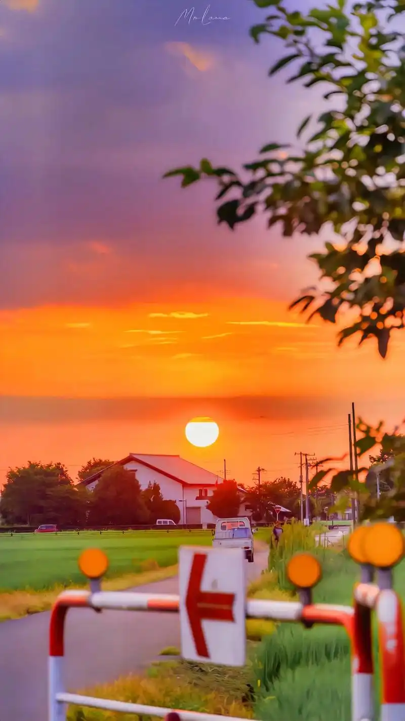 治愈系唯美夕阳图片图集,配朋友圈背景文案可做朋友 卷背景图片 - 抖