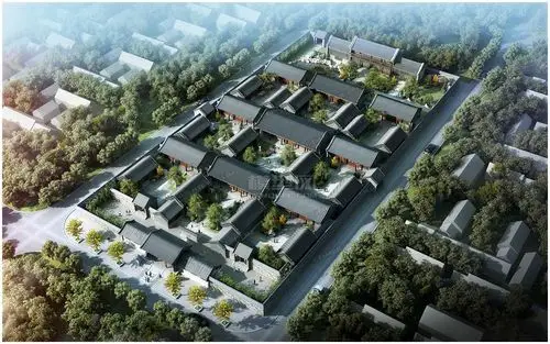 明清三进院落王府模型,恭王府缩小版!