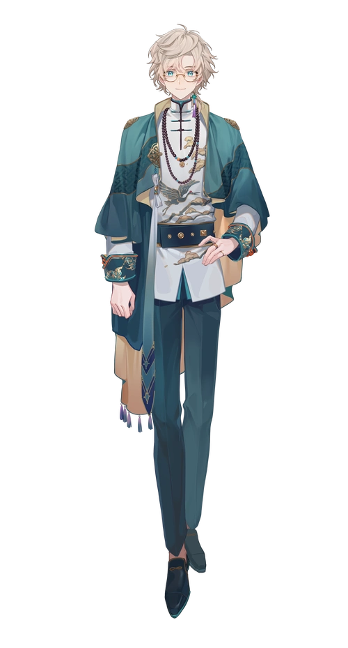 虚拟主播立绘三视图