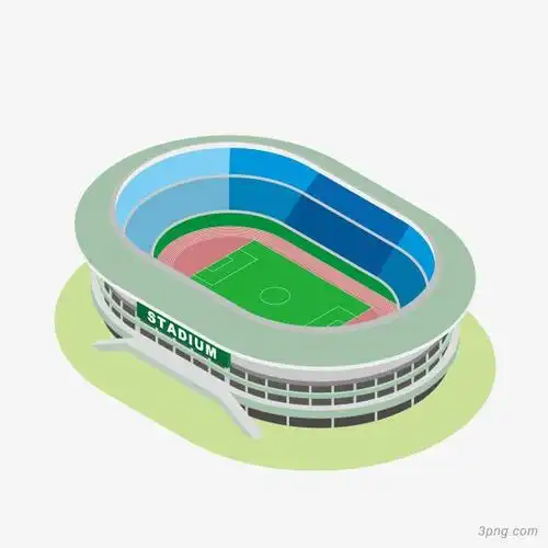 卡通体育场png素材透明免抠图片-其他元素