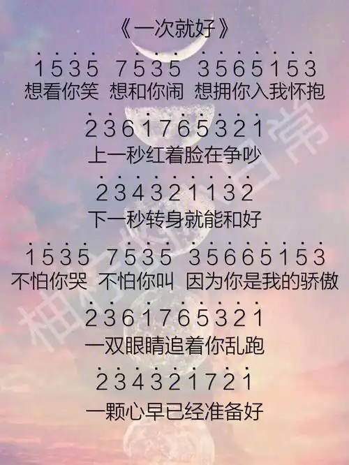 拇指琴卡林巴一次就好简谱