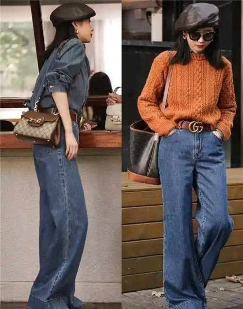 春天穿阔腿裤,不一定要配小白鞋,跟着三木这样穿,想不时髦都难_鞋子