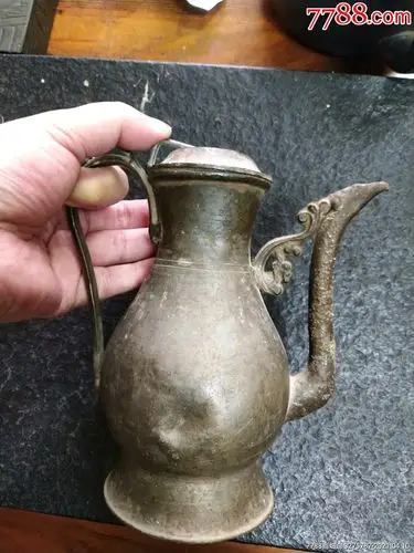 清代老锡壶锡酒壶a