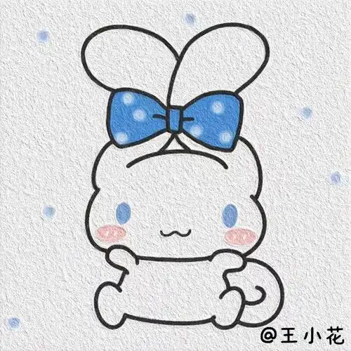 洗漱干净,打扮美美的玉桂狗～#简笔画#绘画#画画#画个简笔画#画画日常