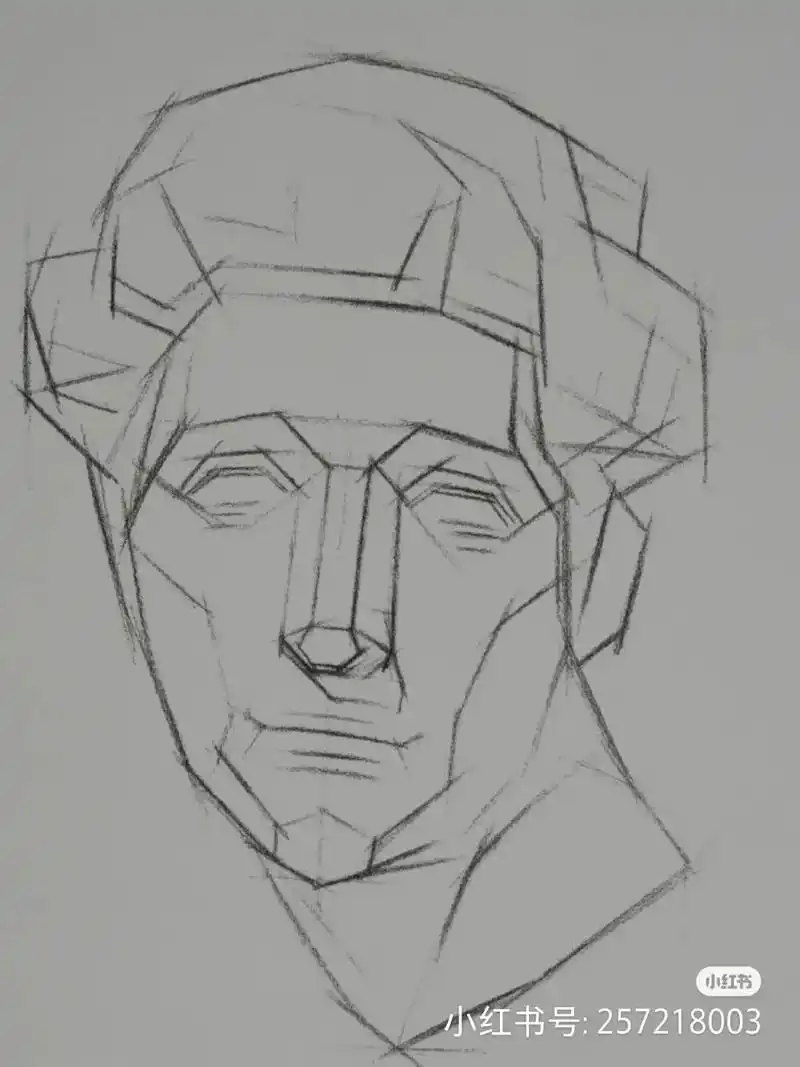 素描石膏小卫切面 - 抖音