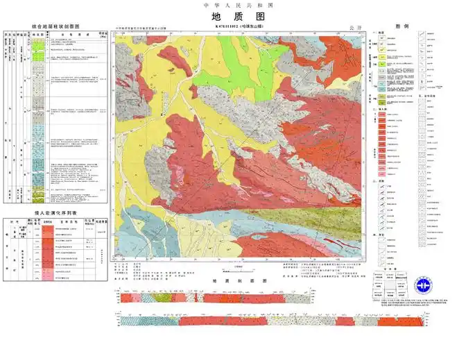 内蒙古哈珠东山幅1:50 000区域地质图数据库