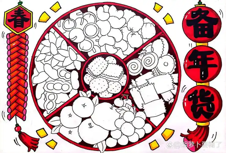 创意美术|传统民间习俗文化《备年货》 一,课程类型:中国传统民俗创意