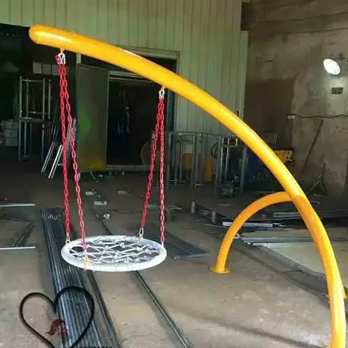 秋千大型小区幼儿园轮胎铁钢管户外户外架秋千成人架秋千艺公园