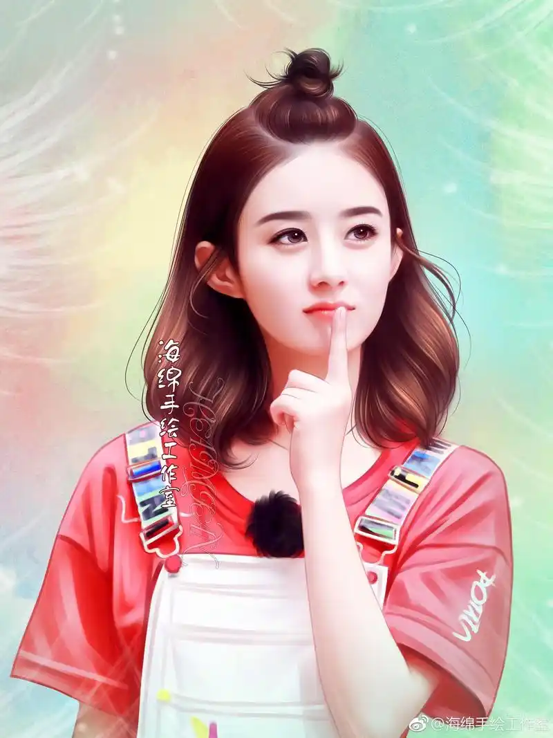 赵丽颖手绘美图,缘分来得早或迟都没关系,遇见你就是最好的时光