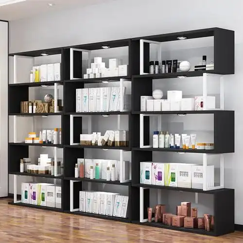 创意化妆品货架商品展示柜饰品陈列柜多层隔断置物架美甲柜
