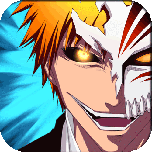 死神黑崎一护假面卍解虚化大笑眼神凌厉二次元gif动图_动态图_表情包