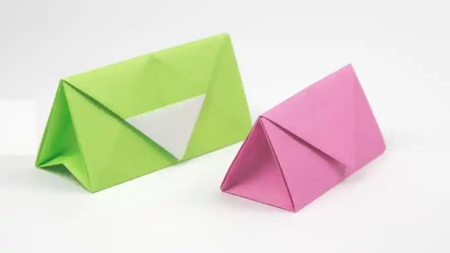 折纸王子教你折纸三角钱包,儿童喜欢的手工,一学就会