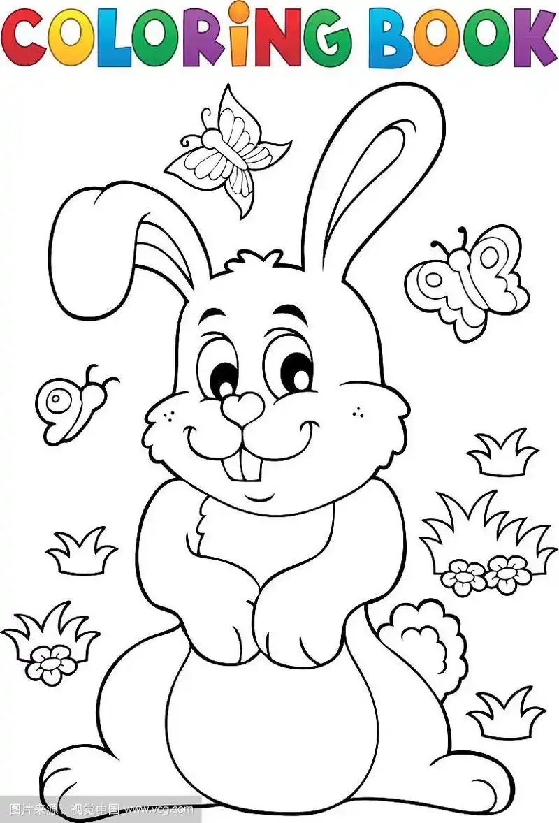 涂色书兔子主题7