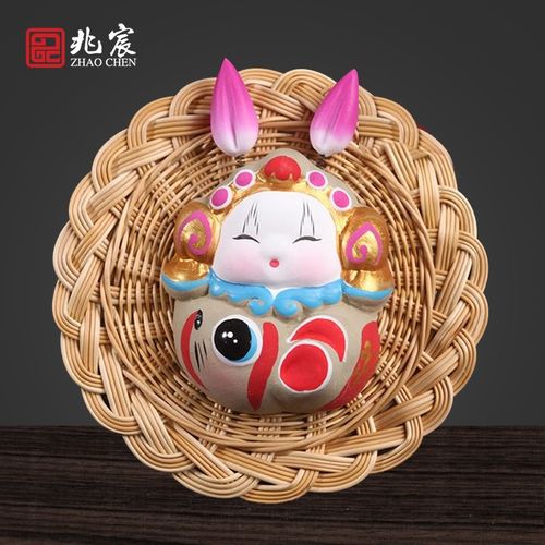 兆宸 兔儿爷磁力贴卡通可爱立体磁贴中国特色礼品送老外装饰纪念品 鼠