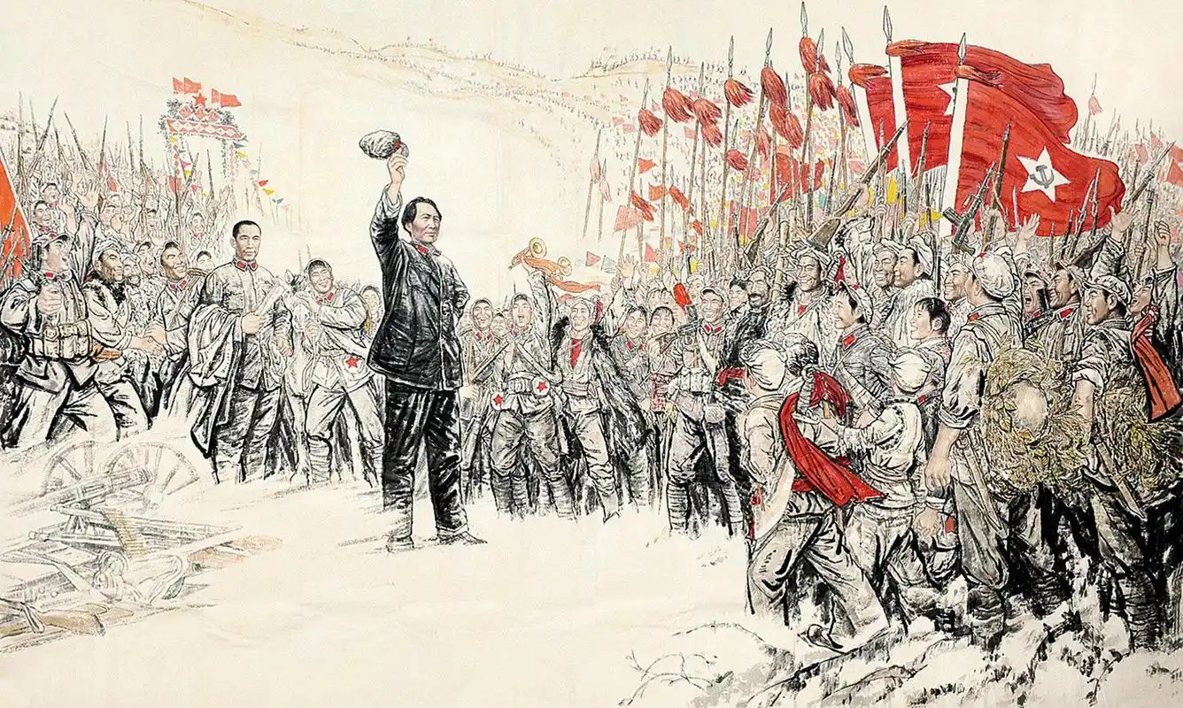 井冈山是第一个红色根据地曾经有五支革命队伍在这里战斗过走出55位